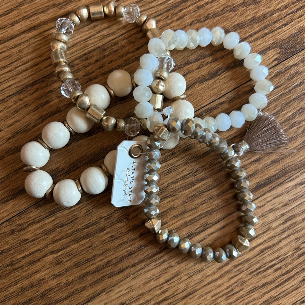 Alter’d state ivory bracelet stack